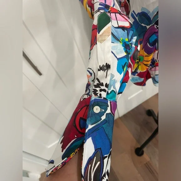 Robert Graham Multicolor Floral Button Down Shirt - Picture 5 of 10